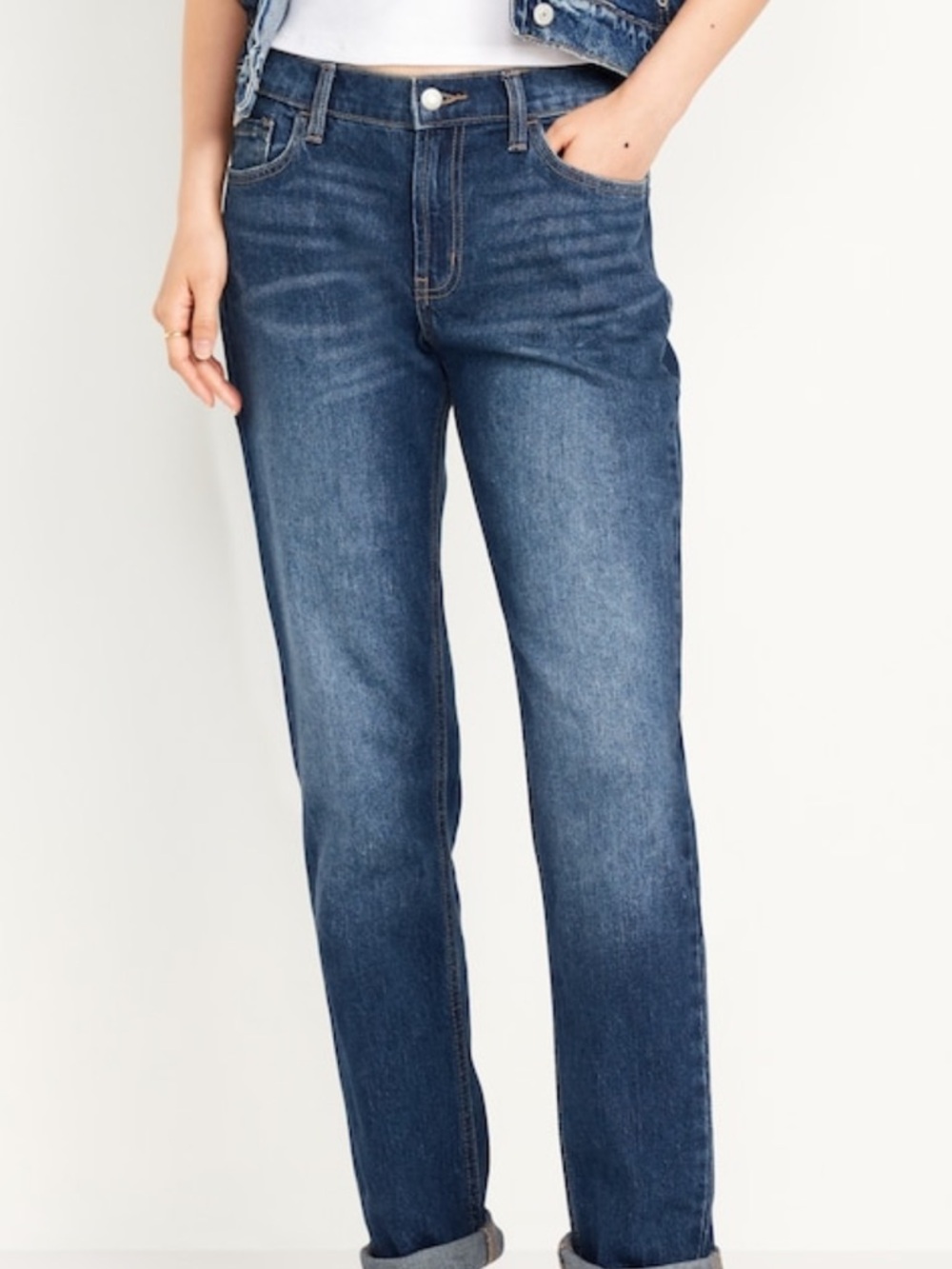 Old Navy Mid-rise Wow Boyfriend Straight Jeans